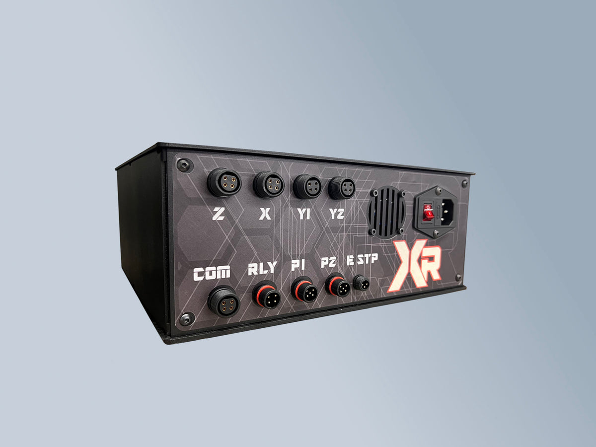Front view of a Spark Robotic control box
