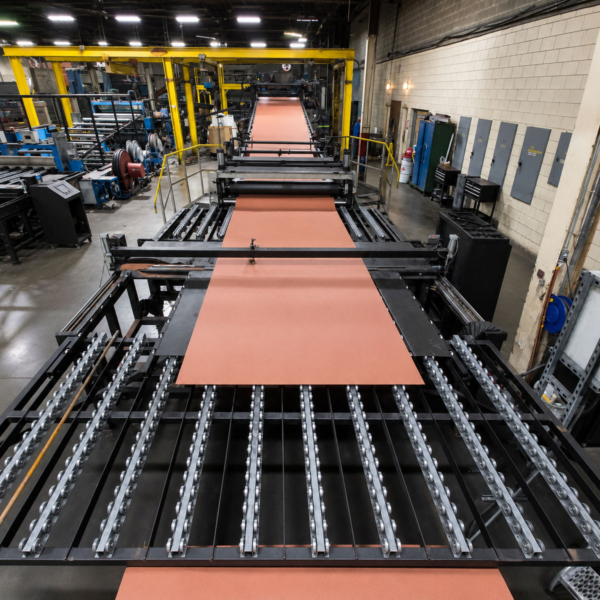 Custom machine called the X saw developed for manufacturing efficiency