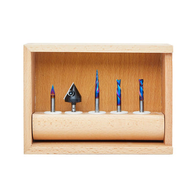 Amana - 175 CNC Sign Making Router Bit Set (5 - Pc) - Spark Robotic